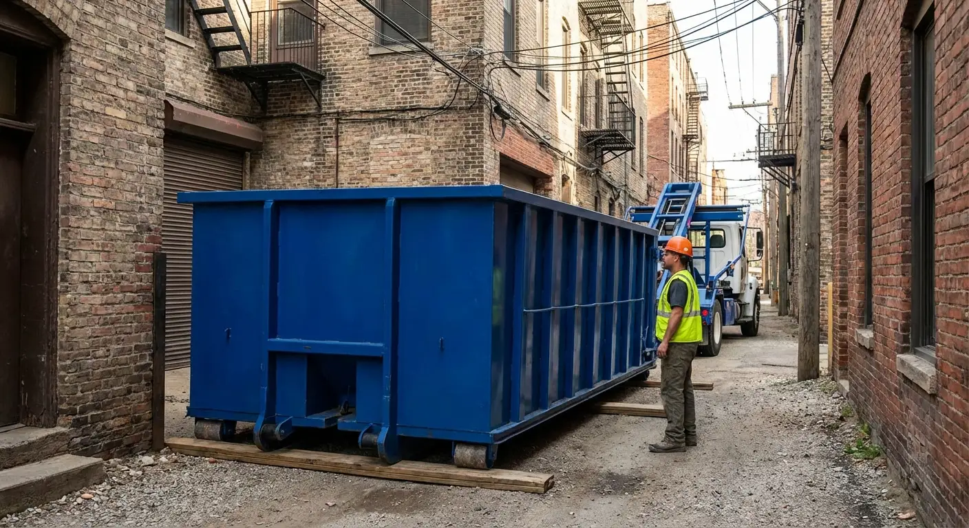Narrow alley access challenges in Hollywood