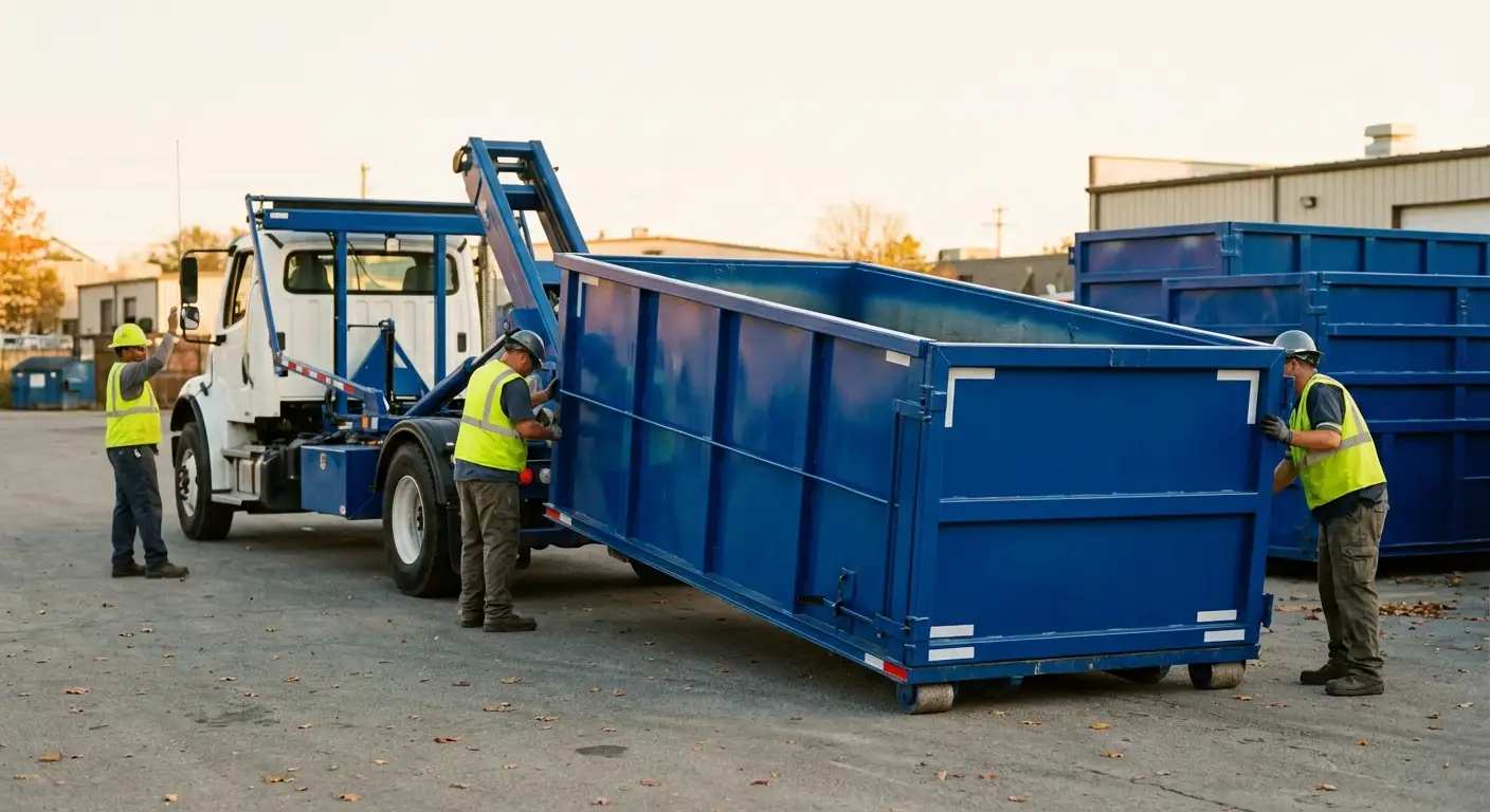 Commercial waste management and dumpster rental logistics in Hollywood, FL