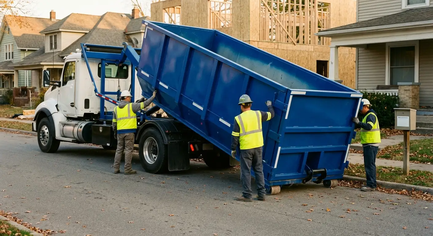 Construction dumpster delivery and waste management in Hollywood
