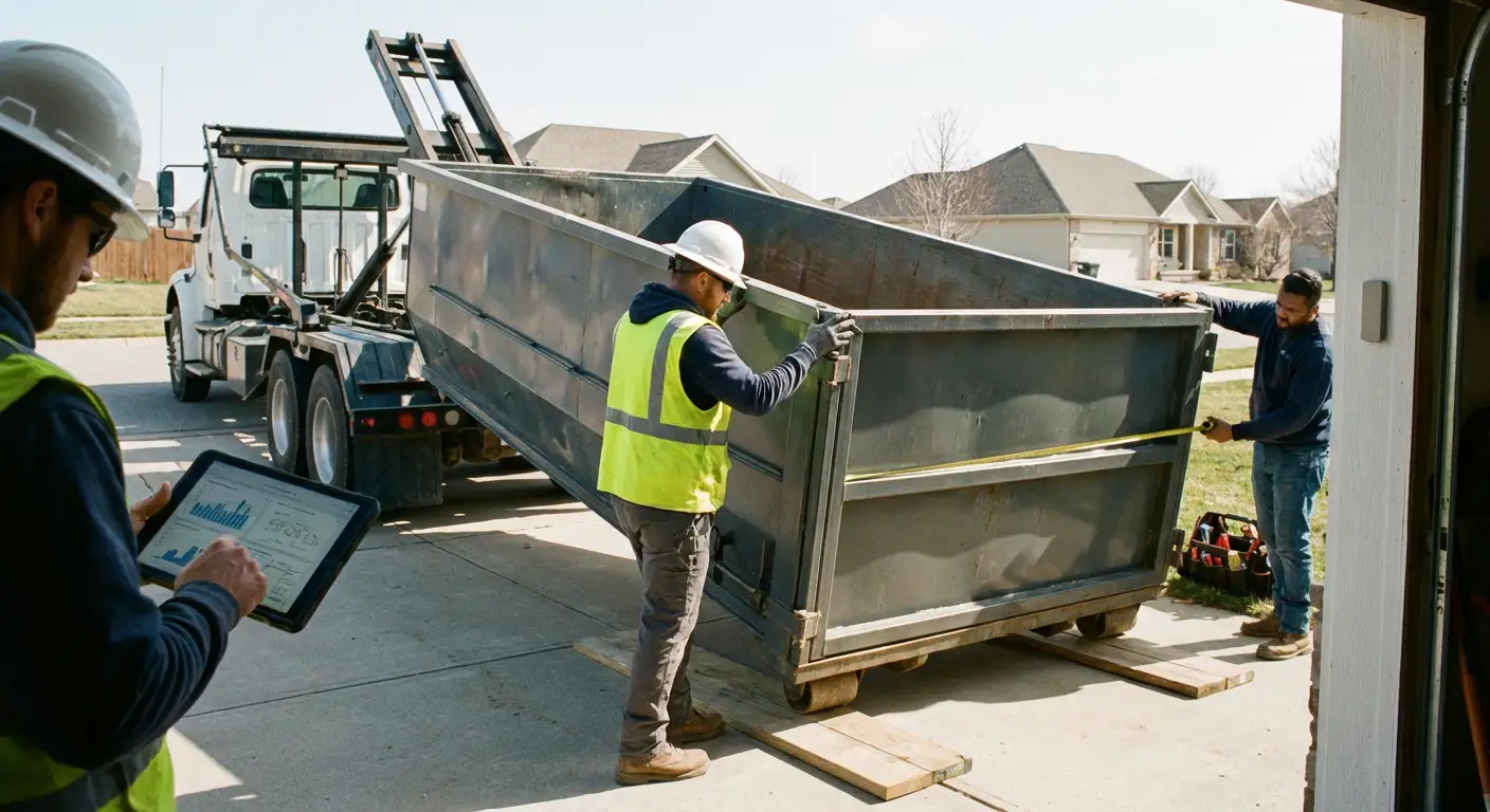 Roll-off dumpster dimensions and capacity guide in Hollywood, FL