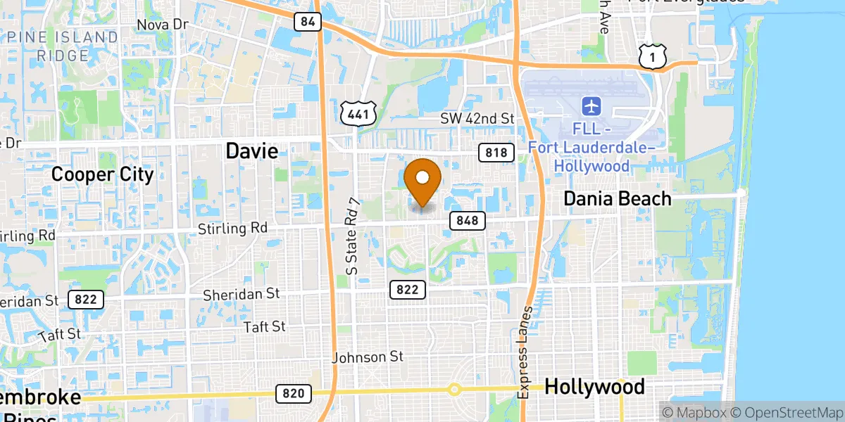  neighborhood map in Hollywood, FL